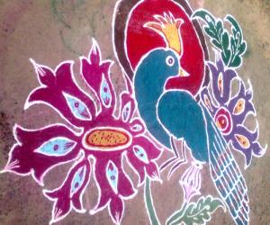 Bird rangoli