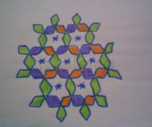 Rangoli: diamonds