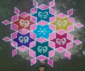 Rangoli: pongal kolam-3