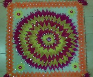 Rangoli: Sponge Kolam..