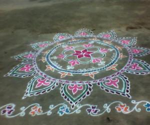 Rangoli: pongal kolam