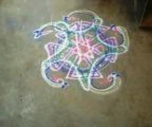 free hand rangoli