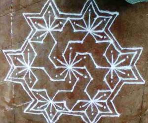 rangoli with dots 