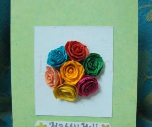 Rangoli: Quilling card