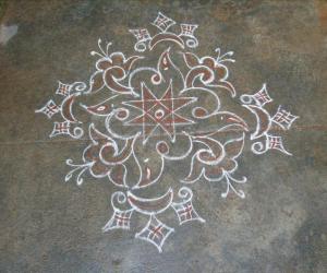 Rangoli: Friday Kavi kolam