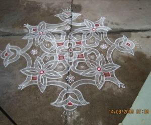 Adi 5th Friday Kolam