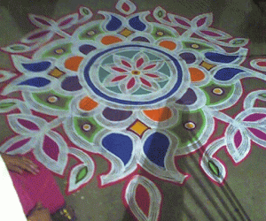 Freehand Rangoli