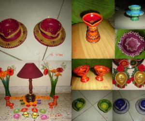 hand painted Diyas