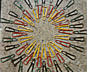 Rangoli: Rangoli using paper clips