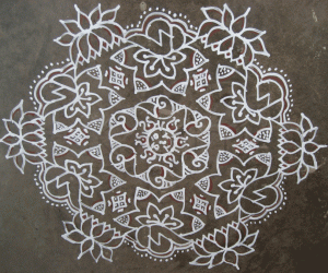 Rangoli: Sangu Pushpam