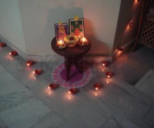 Rangoli: karthikai kolam