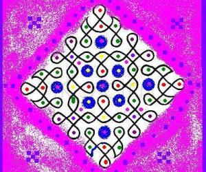 Rangoli: a simple design