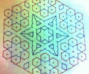 Rangoli: kolam 1