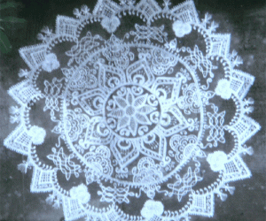 lace Applique rangoli