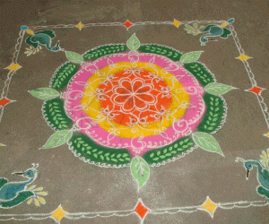 Rangoli: New Year celebration