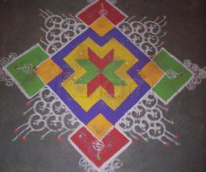 Prize winning rangoli