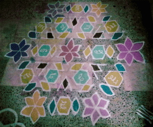 Rangoli: Chocolate Kolam