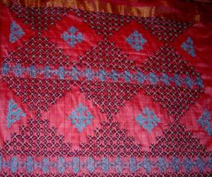 pachis work on saree