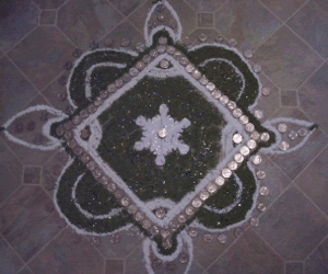 Rangoli: Rangoli with coins