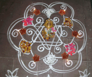 Rangoli: Karthigai Kolam