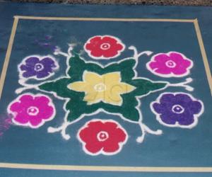 Rangoli: Delicate Roses