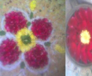 Rangoli: Flower rangoli