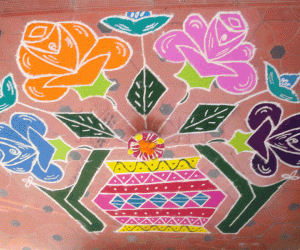 Pongal rangoli