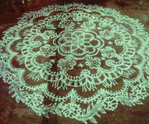 Free hand Rangoli