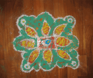 My first dotted kolam