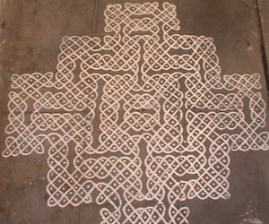 Rice flour Kolam