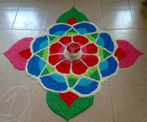 Rangoli: Our prize winning Kolam