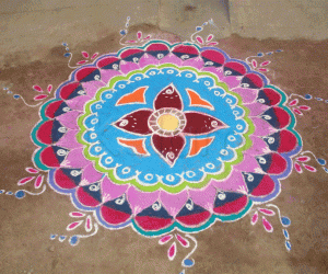 Pongal rangoli