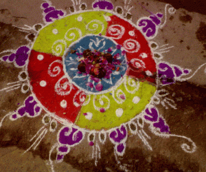 My first rangoli at this site!