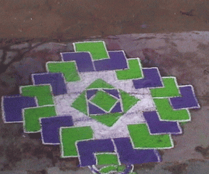 Rangoli: Step kolam