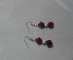 My first hand made ear rings ( hook type) 