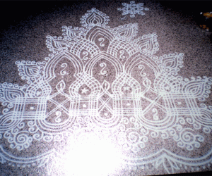 Double manai kolam