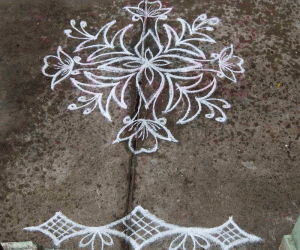 A small freehand kolam