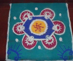 Navarathri rangoli 2