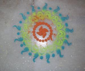 Pooja room kolam