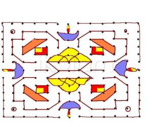  laddu kolam --- 13 - 13 dots kolam