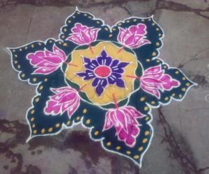 lotus rangoli