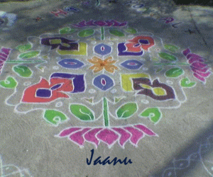 Rangoli: Big kolam