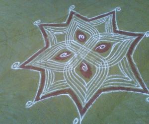 Rangoli: Line poo kolam