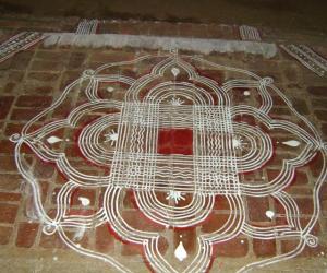 Malayalam new year kolam