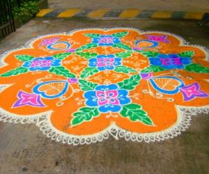 freehand rangoli