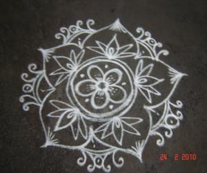 freehand kolam