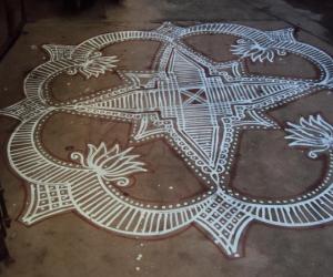 Rangoli: Maakolam for Janmashtami