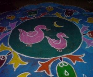 Rangoli:  PONGAL KOLAM