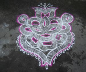 white kolam.