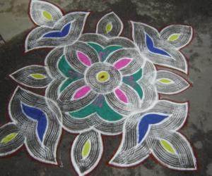 colour kolam